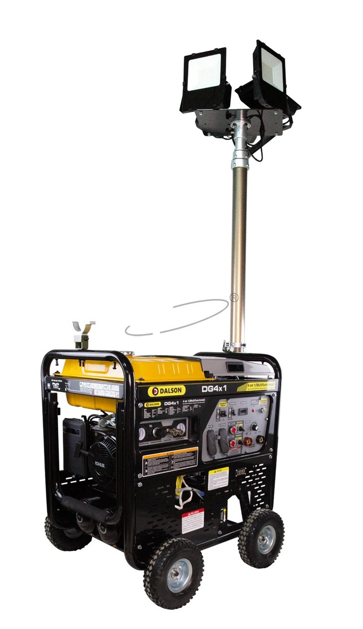 4 in 1 Engine Driven Welder & Generator & Air Compression & LED Lighting
